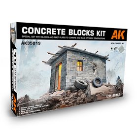 AK Interactive 1:35 CONCRETE BLOCKS KIT