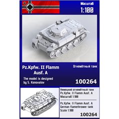 Zebrano 1:100 Model żywiczny Pz.Kpfw.II Flamm Ausf.A 