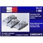 Zebrano 100034P3 Hotchkiss H39 Tank Platoon (3 pcs)