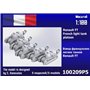 Zebrano 100209P5 Renault FT-17 Riveted Turret Tank Platoon (5 pcs)