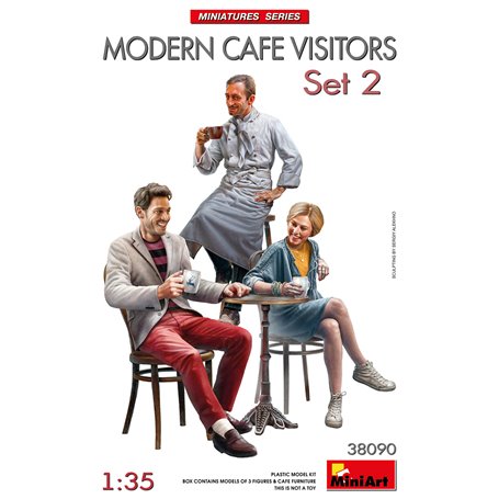 Mini Art 38090 Modern Cafe Visitors Set 2