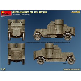 Mini Art 1:35 Austin - ARMOURED CAR 1918 PATTERN - BRITISH SERVICE DUNSTERFORCE - INTERIOR KIT