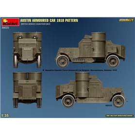 Mini Art 1:35 Austin - ARMOURED CAR 1918 PATTERN - BRITISH SERVICE DUNSTERFORCE - INTERIOR KIT