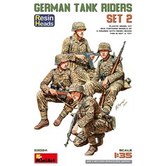 Mini Art 1:35 GERMAN TANK RIDERS - SET 2 - RESIN HEADS