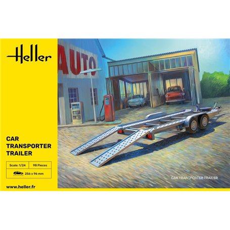 Heller 80774 Car Transport Trailer 1:24