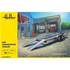 Heller 1:24 CAR TRANSPORT TRAILER 