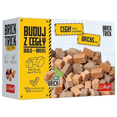 Brick Trick - cegły zamkowe mozaika 70 sztuk