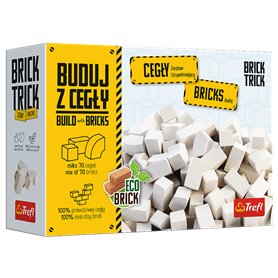 Brick Trick - cegły zamkowe białe 70 sztuk