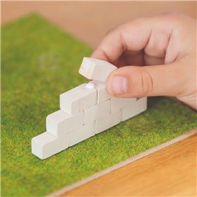 Brick Trick - cegły zamkowe białe 70 sztuk