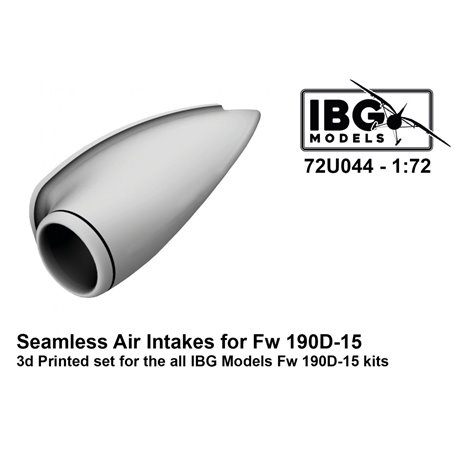 IBG 72U044 Seamless Air Intakes for Fw 190D-15 3D Printed Set