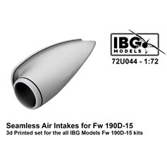 IBG 1:72 Wloty powietrza SEAMLESS AIR INTAKES do Focke Wulf Fw-190 D-15 dla IBG - 3D PRINTED SET