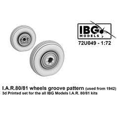 IBG 72U049 I.A.R. 80/81 Wheels Groove Pattern (Used from 1942) 3D Printed Set