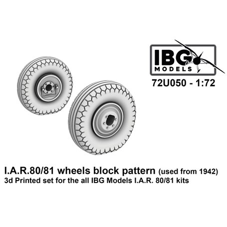 IBG 72U050 I.A.R. 80/81 Wheels Block Pattern (Used from 1942) 3D Printed Set