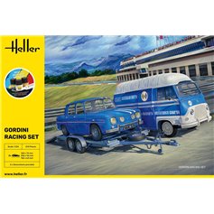 Heller 1:24 GORDINI RACING SET - STARTER KIT - w/paints 