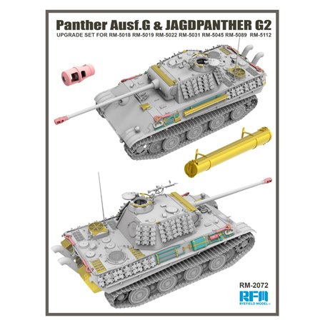 RFM-2072 Upgrade Set For Panther Ausf.G & Jagdpanther G2 (for 5018, 5019, 5022, 5031, 5045, 5089, 5112)