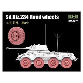 RFM-2073 Sd.Kfz. 234 Road Wheels 3D Printed (8 pcs.)