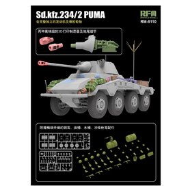 RFM-5110 Sd.kfz 234/2 Puma w/ Engine Parts