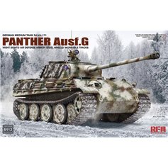 RFM 1:35 Pz.Kpfw.V Panther Ausf.G - W/NIGHT SIGHTS, AIR DEFENSE ARMOUR, STEEL WHEELS, WORKABLE TRACKS