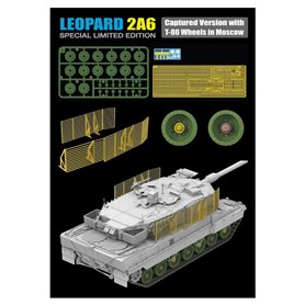 RFM-5114 Leopard 2A6 Captured Version with T-80 Wheels in Moscow 2 in 1 Limited Edition