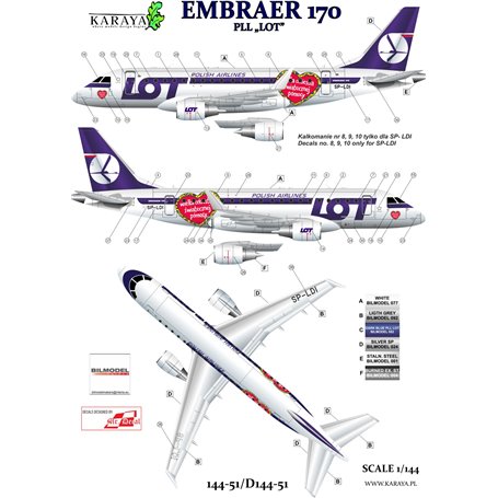 Karaya D144-51 Embraer 170 LOT/WOŚP