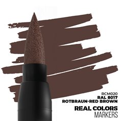 AK REAL COLORS MARKER RAL 8017 Rotbraun-Red Brown