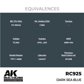 AK REAL COLORS Dark Sea Blue 17 ml.