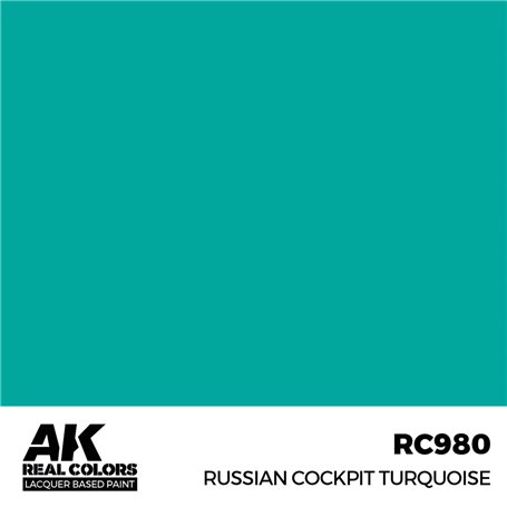 AK Interactive REAL COLORS RC-980 Russian Cockpit Torquoise - 17ml