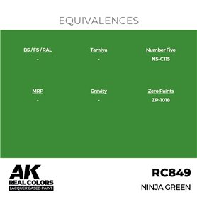 AK REAL COLORS Ninja Green 17 ml.