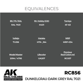 AK REAL COLORS Dunkelgrau-Dark Grey RAL 7021 17 ml.