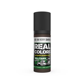 AK REAL COLORS S.C.C. No.1A Very Dark Brown 17 ml.