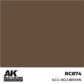 AK Interactive REAL COLORS RC-874 S.C.C. No.2 Brown - 17ml