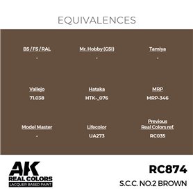 AK REAL COLORS S.C.C. No.2 Brown 17 ml.