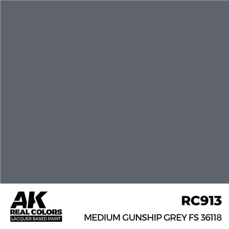 AK Interactive REAL COLORS RC-913 Medium Gunship Grey FS 36118 - 17ml