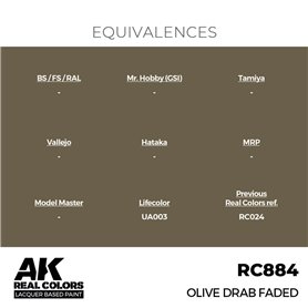 AK REAL COLORS Olive Drab Faded 17 ml.