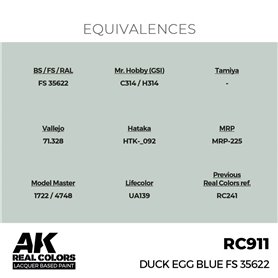 AK Interactive REAL COLORS RC-911 Duck Egg Blue FS 35622 - 17ml