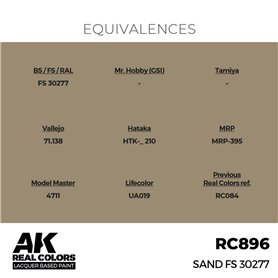 AK Interactive REAL COLORS RC-896 Sand FS 30277 - 17ml