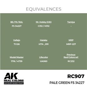 AK Interactive REAL COLORS RC-907 Pale Green FS 34227 - 17ml