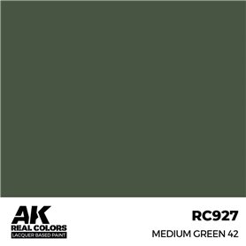 AK Interactive REAL COLORS RC-927 Medium Green 42 - 17ml