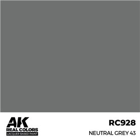 AK Interactive REAL COLORS RC-928 Neutral Grey 43 - 17ml