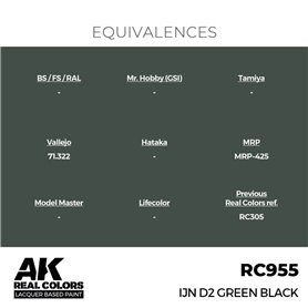 AK Interactive REAL COLORS RC-955 IJN D2 Green Black - 17ml