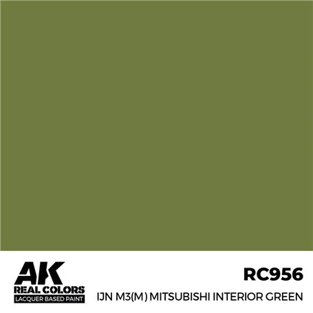 AK REAL COLORS IJN M3 (M) MITSUBISHI Interior Green 17 ml.