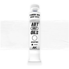 AK Interactive ABT502 OILS 001 Titanium White / Snow White - 20ml