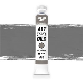 AK Interactive ABT502 OILS 100 Neutral Grey - 20ml