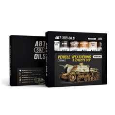 AK Interactive ABT502 OILS 302 Zestaw farb olejnych VEHICLE WEATHERING AND EFFECTS