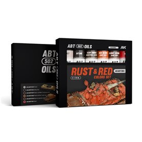 ABT 502 OILS RUST & RED COLORS SET