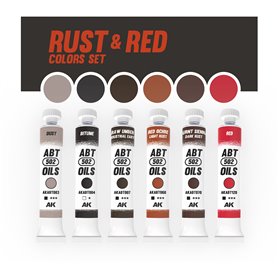 ABT 502 OILS RUST & RED COLORS SET