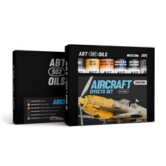 AK Interactive ABT502 OILS 305 Zestaw farb olejnych AIRCRAFT EFFECTS SET