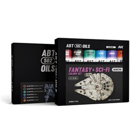 AK Interactive ABT502 OILS 310 Zestaw farb olejnych FANTASY AND SCI-FI COLORS SET