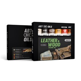 ABT 502 OILS LEATHER & WOOD COLORS SET