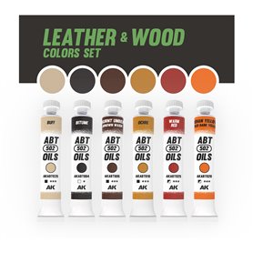 ABT 502 OILS LEATHER & WOOD COLORS SET